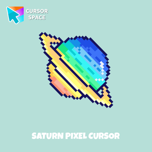 Saturn Pixel cursor arrow cursor